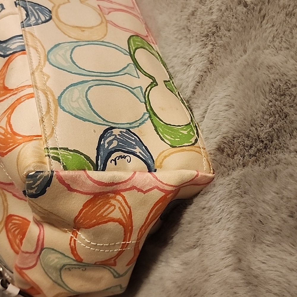 Multicolor Coach Scribble Tote - Picture 6 of 10